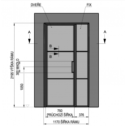 Dvere Fabrik 2175x1170mm s...